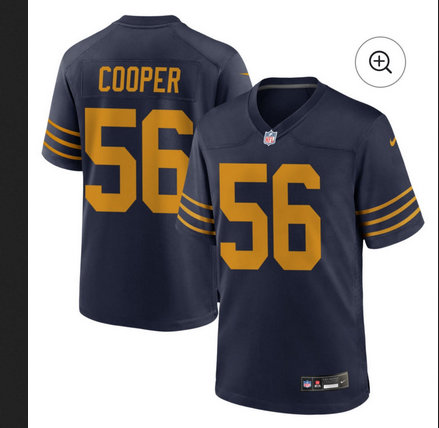 Men 2025 Green Bay Packers #56 Cooper blue Classic Nike game NFL Jersey->green bay packers->NFL Jersey